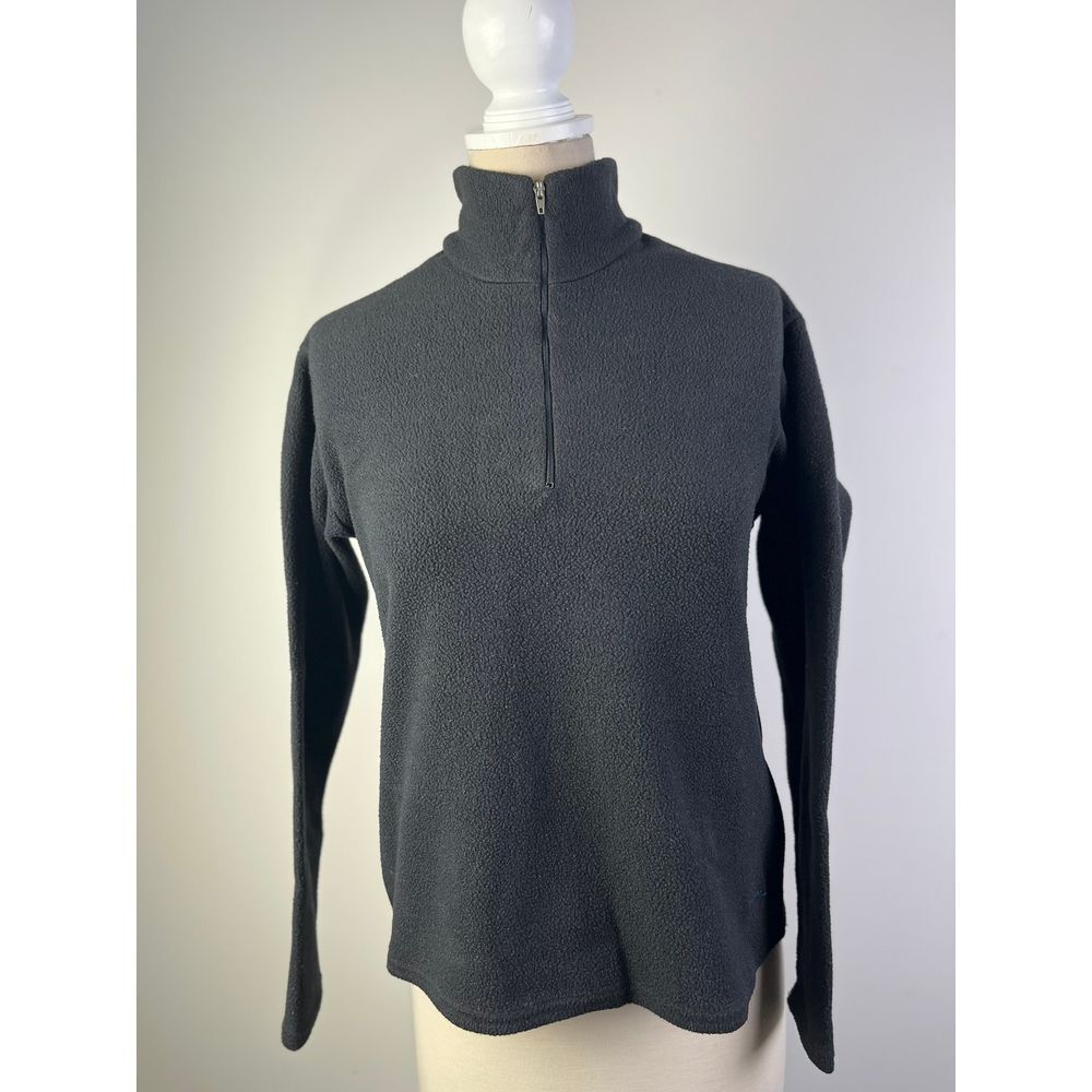 Patagonia Capilene Black Quarter-Zip Fleece Pullover Base Layer Medium